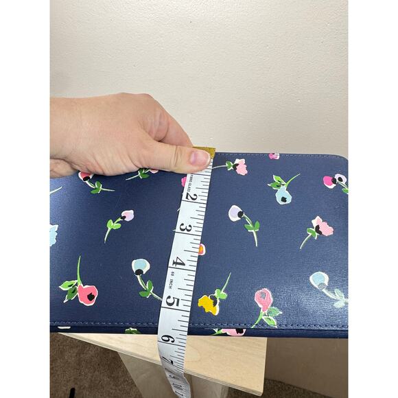 Kate Spade Purse Tote Kaci Wildflower Ditsy Small Tote, Blue Multi Preppy - Picture 9 of 14